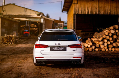Heckansatz Diffusor + Endrohre passend für Audi A6 S-Line / S6 C8 / C8 FL