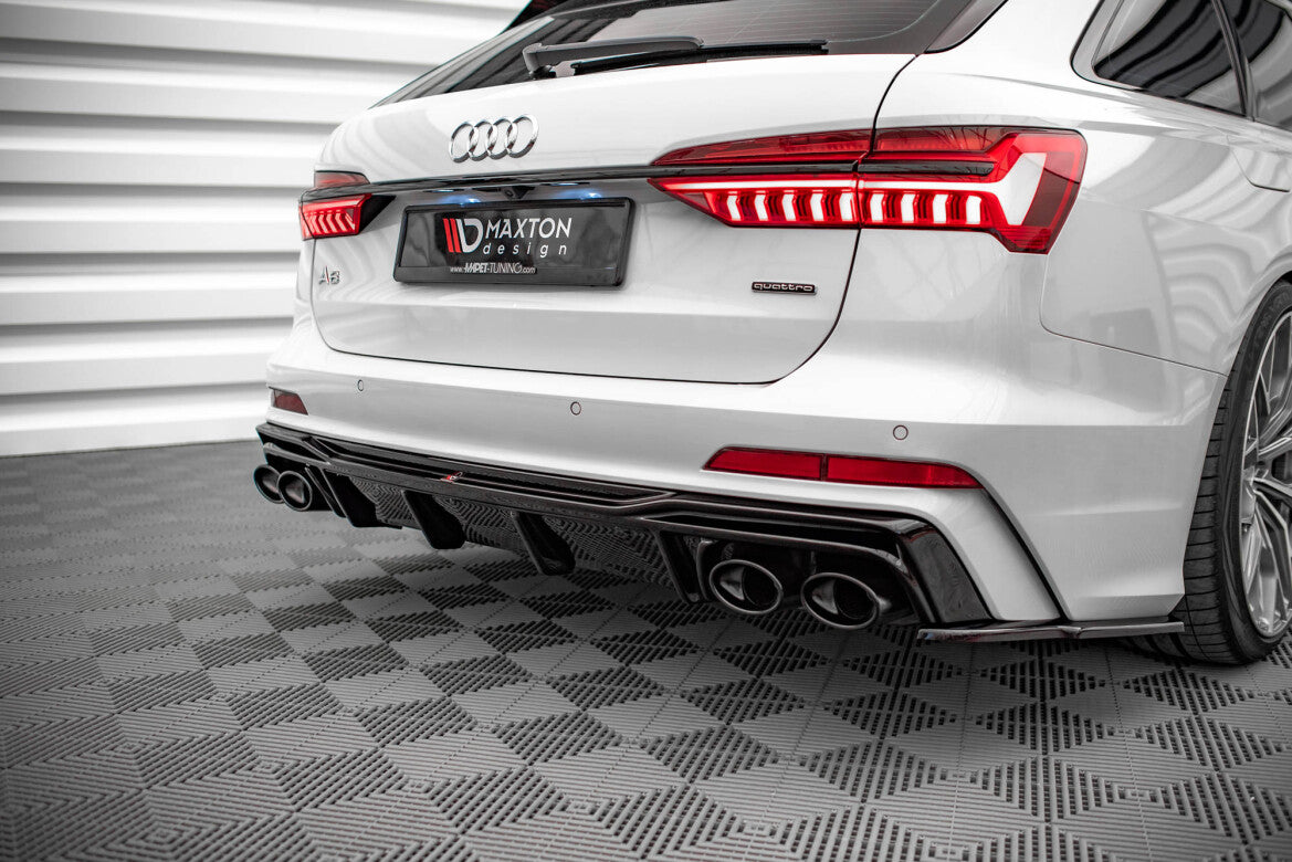 Heckansatz Diffusor + Endrohre passend für Audi A6 S-Line / S6 C8 / C8 FL