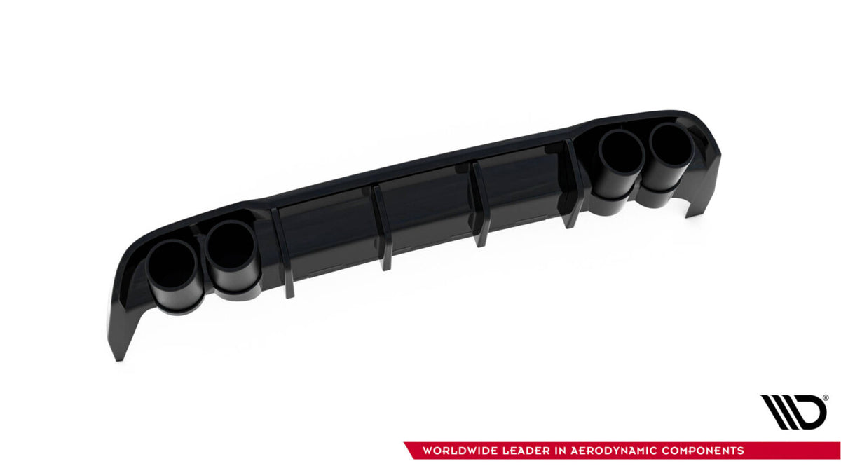 Heckansatz Diffusor + Endrohre passend für Seat Leon ST FR Mk4