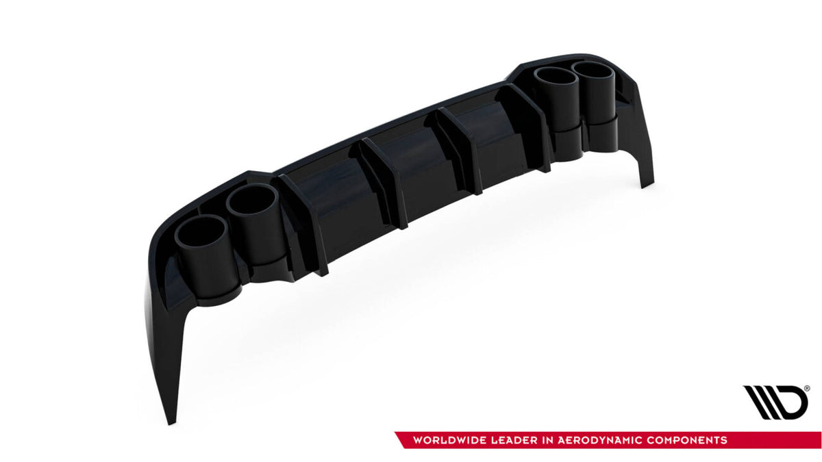 Heckansatz Diffusor + Endrohre passend für Seat Leon ST FR Mk4