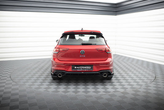Heckansatz Diffusor + Endrohre passend für VW Golf GTE / R-Line Mk8 / Mk8 FL