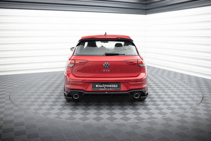 Heckansatz Diffusor + Endrohre passend für VW Golf GTE / R-Line Mk8 / Mk8 FL