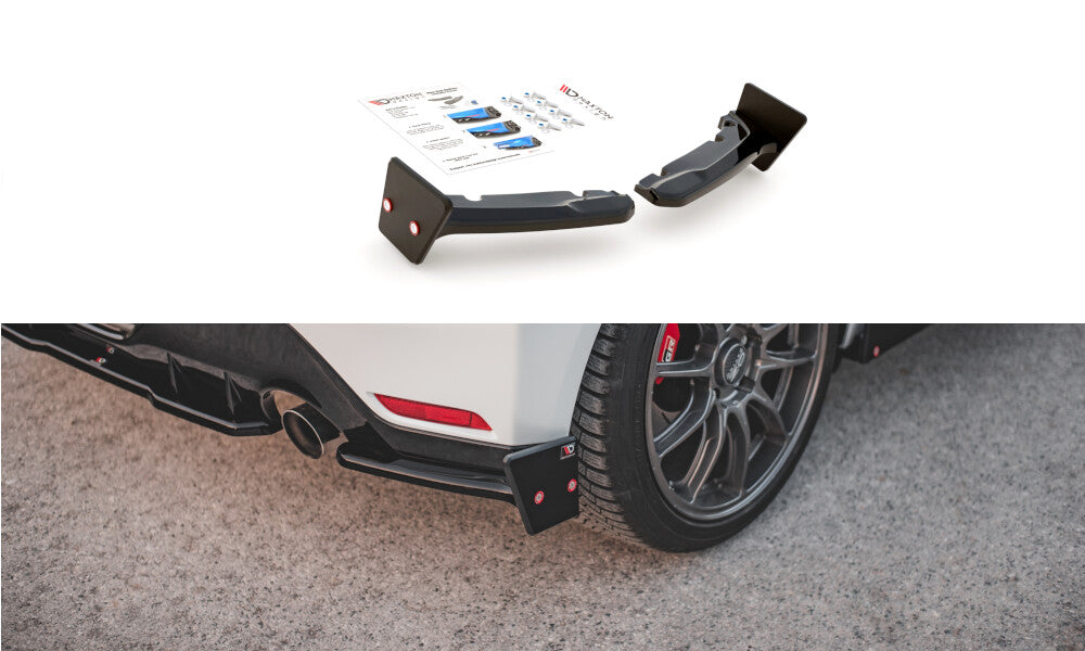 Heckansatz Diffusor + Flaps V.2 passend für Toyota GR Yaris Mk4 schwarz matt