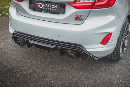 Heckansatz Diffusor + Milltek Sport Auspuffverlängerung passend für Ford Fiesta ST Mk8 + GPF System