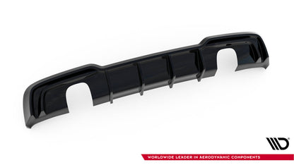 Heckansatz Diffusor passend für Audi A3 S-Line Sportback 8V FL (Einzelauspuff li. re.) schwarz Hochglanz