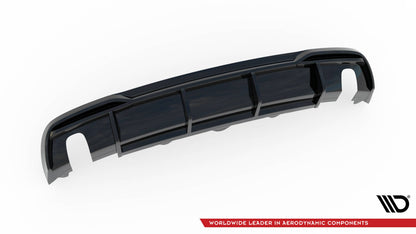 Heckansatz Diffusor passend für Audi A5 Coupe 8T FL (Einzelauspuff li. re.) schwarz Hochglanz