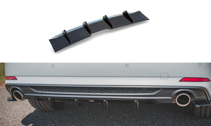 Heckansatz Diffusor passend für Audi A5 S-Line F5 Coupe / Sportback schwarz Hochglanz
