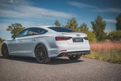 Heckansatz Diffusor passend für Audi A5 S-Line F5 Coupe / Sportback schwarz Hochglanz