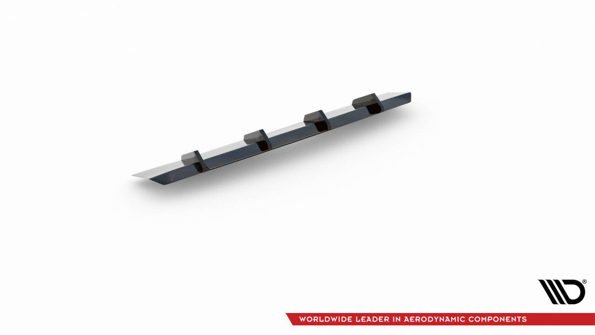 Heckansatz Diffusor passend für Audi A5 S-Line F5 Coupe / Sportback schwarz Hochglanz