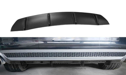 Heckansatz Diffusor passend für Audi A7 S-Line C7 schwarz Hochglanz