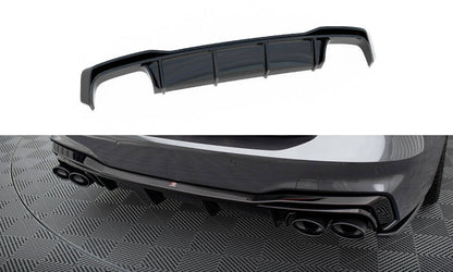 Heckansatz Diffusor passend für Audi A7 S-Line C8 / S7 C8 schwarz Hochglanz