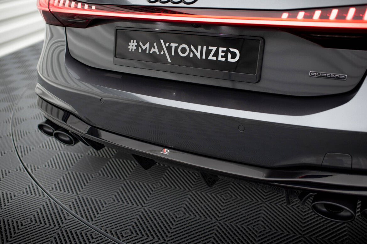 Heckansatz Diffusor passend für Audi A7 S-Line C8 / S7 C8 schwarz Hochglanz