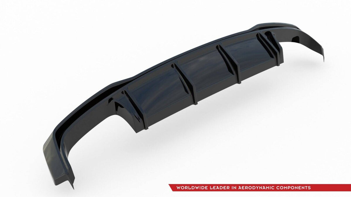 Heckansatz Diffusor passend für Audi A7 S-Line C8 / S7 C8 schwarz Hochglanz