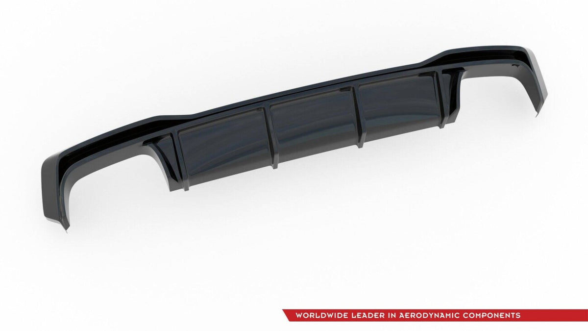 Heckansatz Diffusor passend für Audi A7 S-Line C8 / S7 C8 schwarz Hochglanz