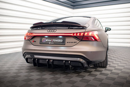 Heckansatz Diffusor passend für Audi e-Tron GT / RS GT Mk1 schwarz Hochglanz