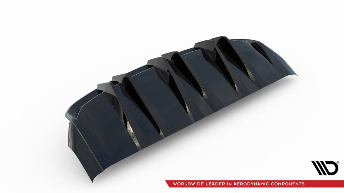 Heckansatz Diffusor passend für Audi e-Tron GT / RS GT Mk1 schwarz Hochglanz