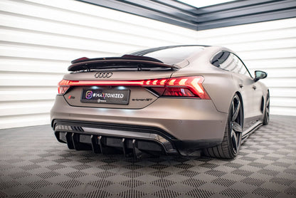 Heckansatz Diffusor passend für Audi e-Tron GT / RS GT Mk1 schwarz Hochglanz