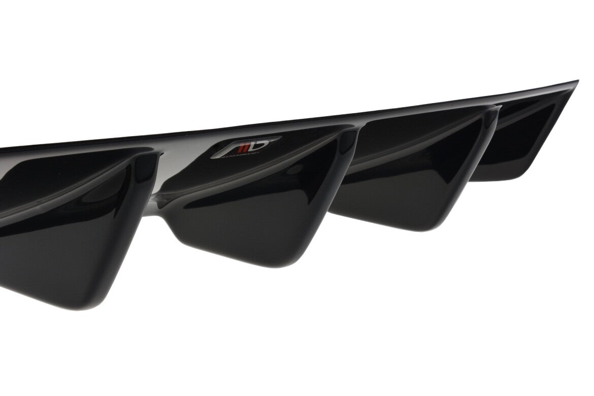 Heckansatz Diffusor passend für Audi RS3 8V FL Limousine schwarz Hochglanz