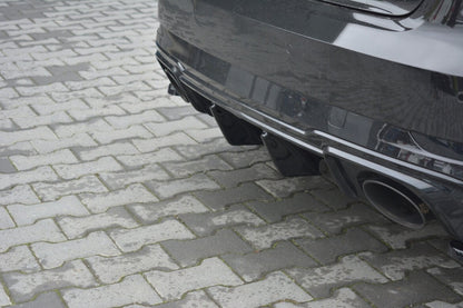 Heckansatz Diffusor passend für Audi RS3 8V FL Sportback schwarz Hochglanz