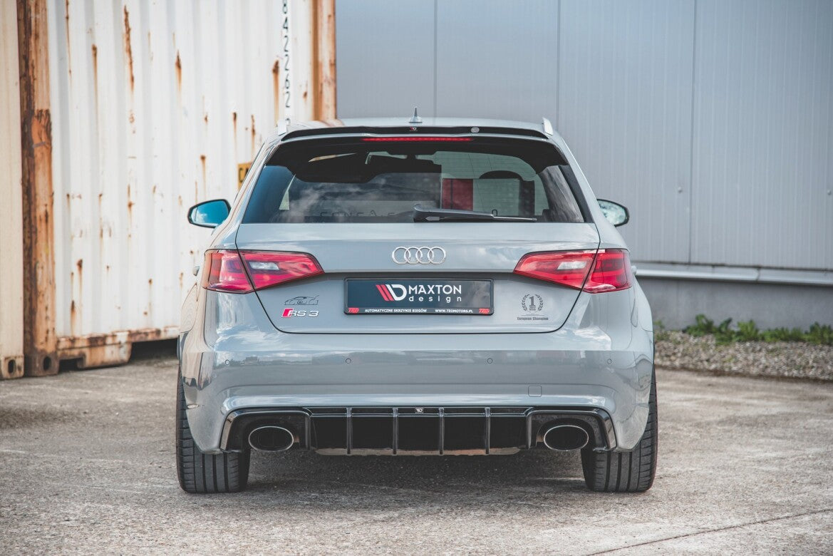 Heckansatz Diffusor passend für Audi RS3 8V Sportback schwarz Hochglanz