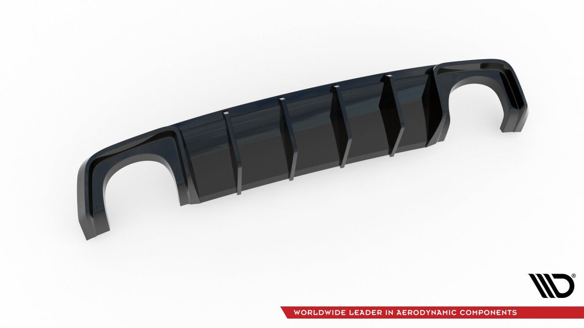 Heckansatz Diffusor passend für Audi RS3 8V Sportback schwarz Hochglanz
