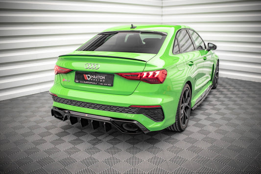 Heckansatz Diffusor passend für Audi RS3 8Y schwarz Hochglanz
