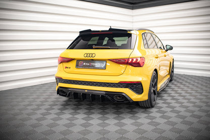 Heckansatz Diffusor passend für Audi RS3 8Y schwarz Hochglanz
