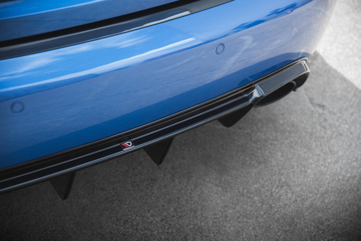 Heckansatz Diffusor passend für Audi RS4 B7 schwarz Hochglanz