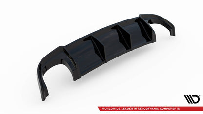 Heckansatz Diffusor passend für Audi RS4 B7 schwarz Hochglanz