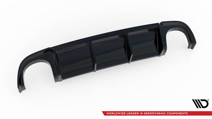 Heckansatz Diffusor passend für Audi RS4 B7 schwarz Hochglanz