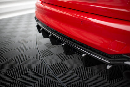 Heckansatz Diffusor passend für Audi RS4 B9 / B9 FL schwarz Hochglanz