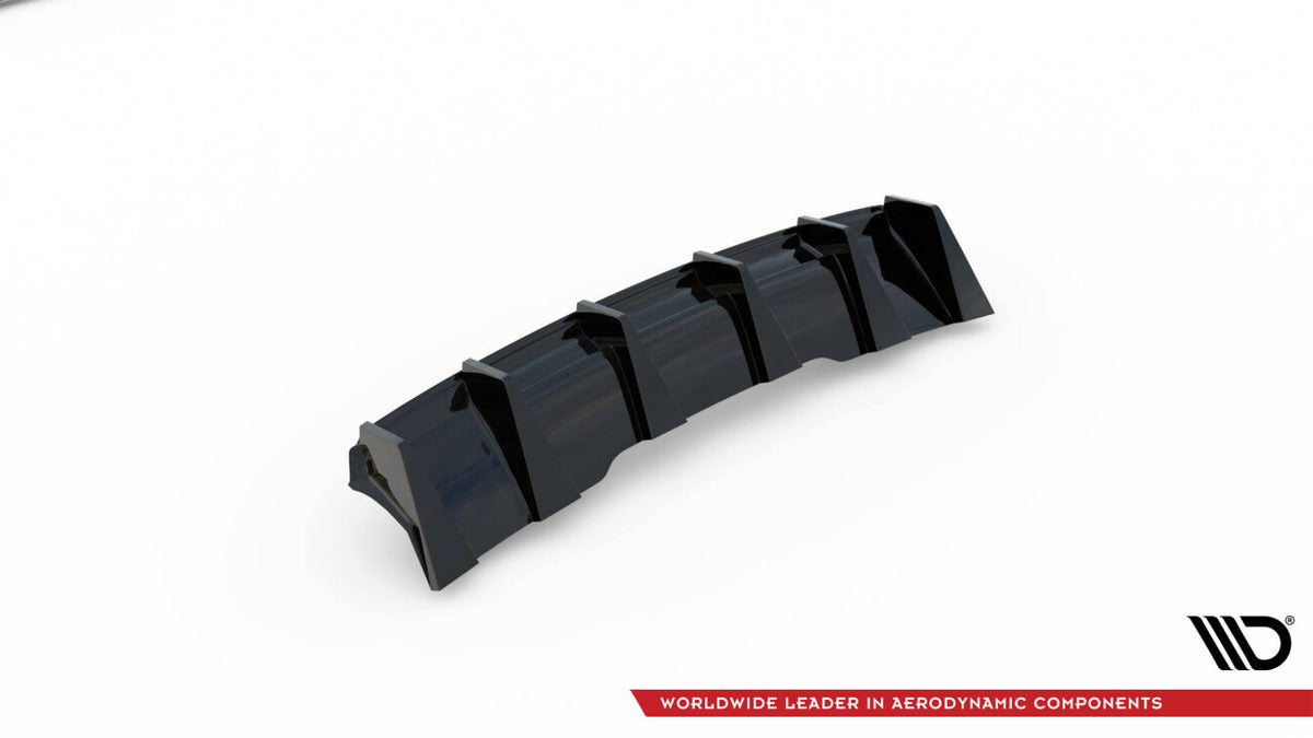 Heckansatz Diffusor passend für Audi RS4 B9 / B9 FL schwarz Hochglanz