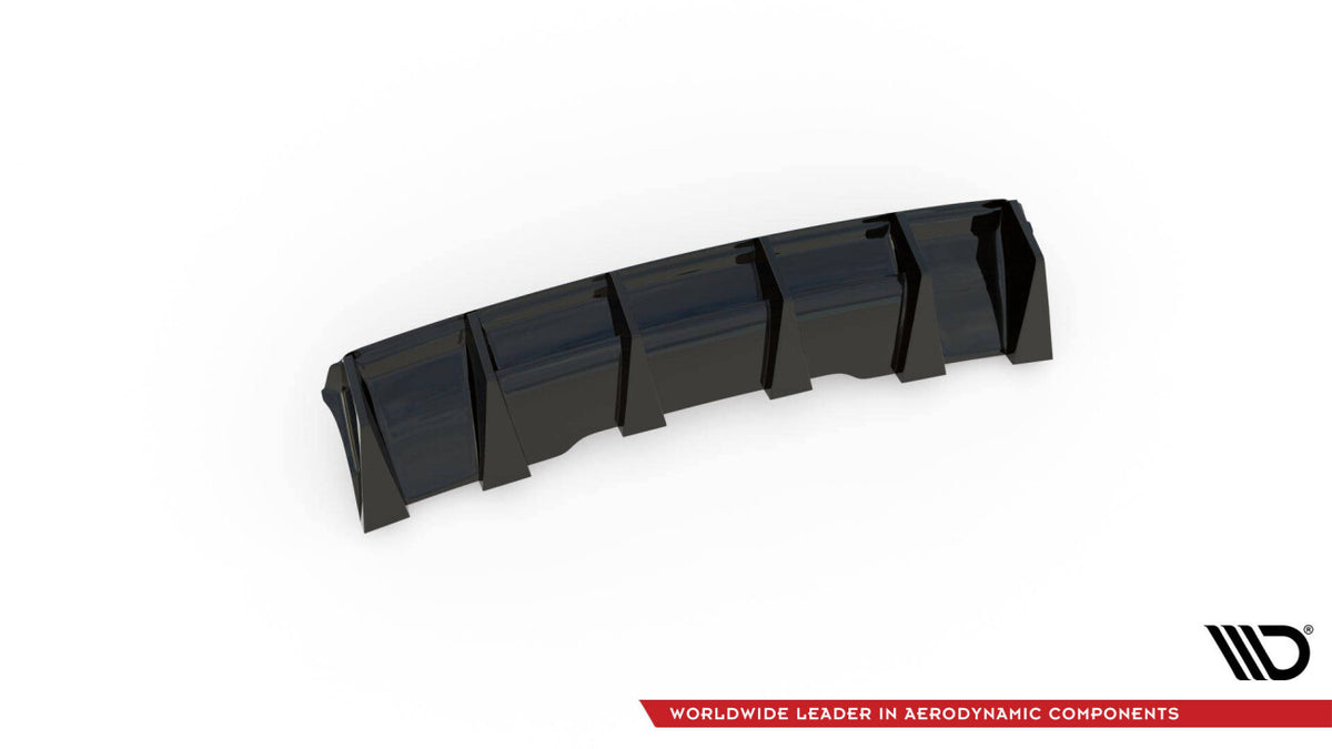 Heckansatz Diffusor passend für Audi RS4 B9 / B9 FL schwarz Hochglanz