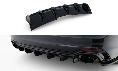 Heckansatz Diffusor passend für Audi RS5 Coupe / Sportback F5 schwarz Hochglanz