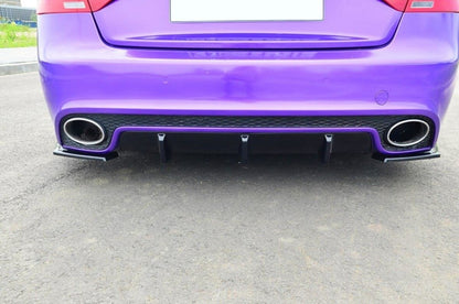 Heckansatz Diffusor passend für Audi RS5 Mk1 8T FL schwarz Hochglanz