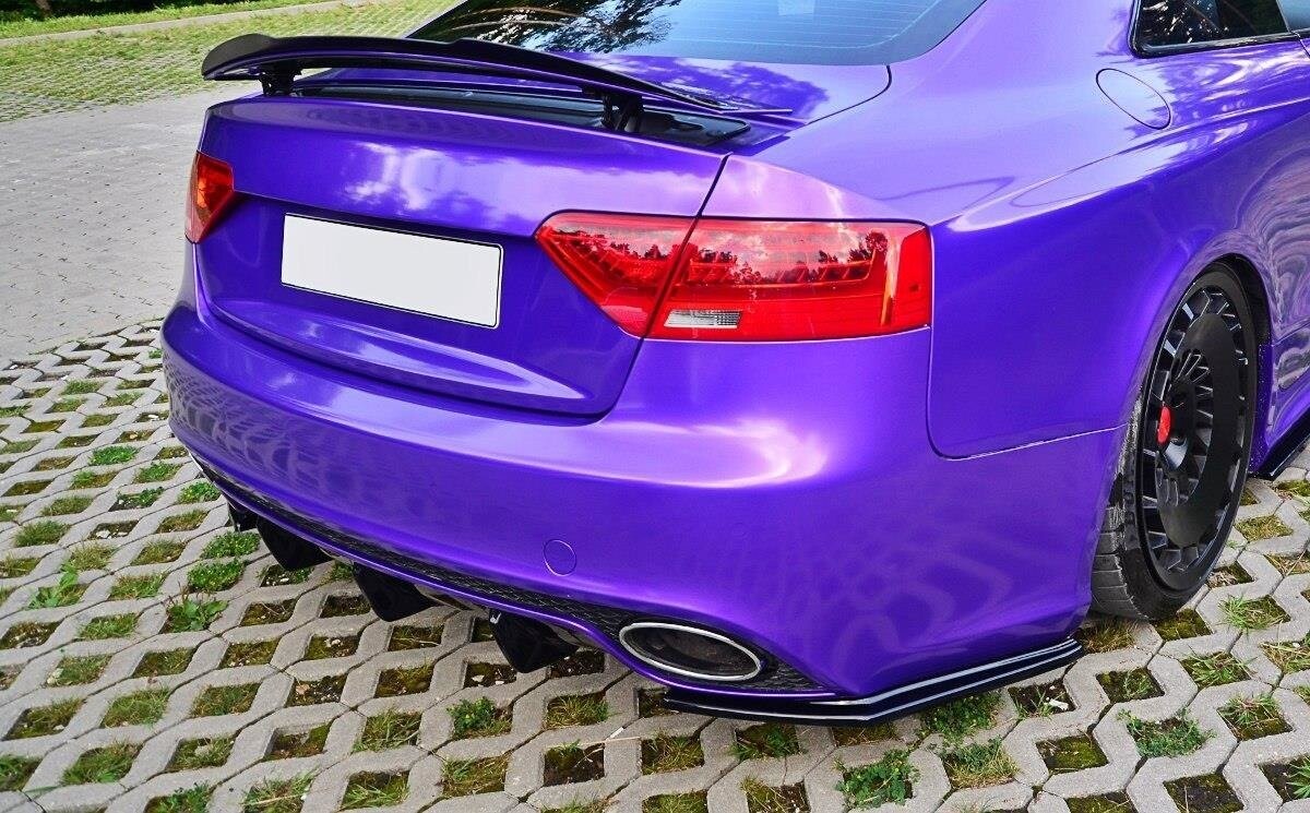 Heckansatz Diffusor passend für Audi RS5 Mk1 8T FL schwarz Hochglanz
