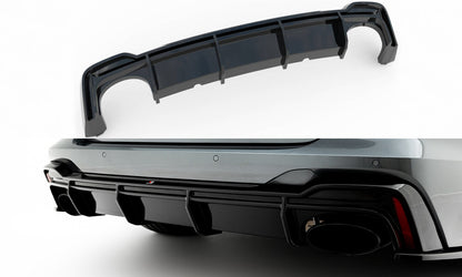 Heckansatz Diffusor passend für Audi RS6 C8 / C8 FL schwarz Hochglanz