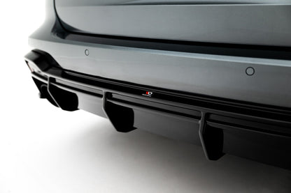 Heckansatz Diffusor passend für Audi RS6 C8 / C8 FL schwarz Hochglanz