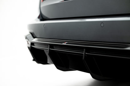 Heckansatz Diffusor passend für Audi RS6 C8 / C8 FL schwarz Hochglanz