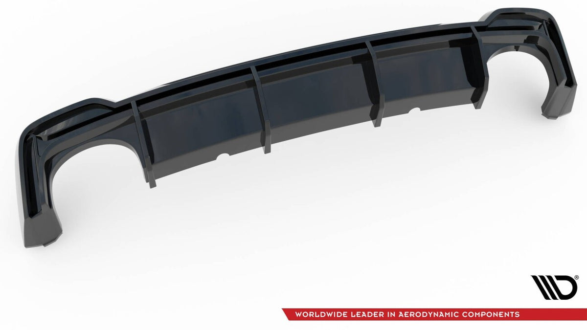 Heckansatz Diffusor passend für Audi RS6 C8 / C8 FL schwarz Hochglanz