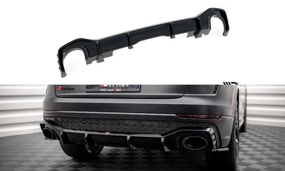 Heckansatz Diffusor passend für Audi RSQ8 Mk1 schwarz Hochglanz