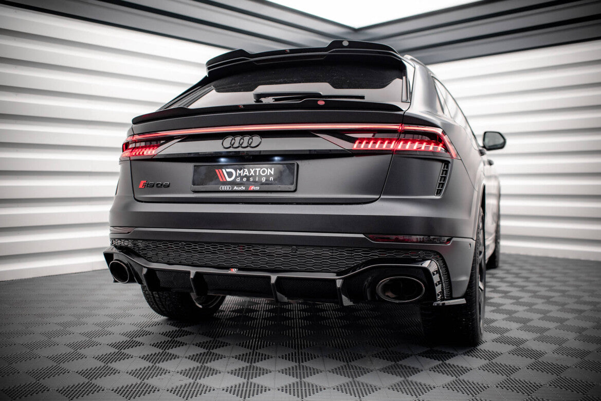 Heckansatz Diffusor passend für Audi RSQ8 Mk1 schwarz Hochglanz