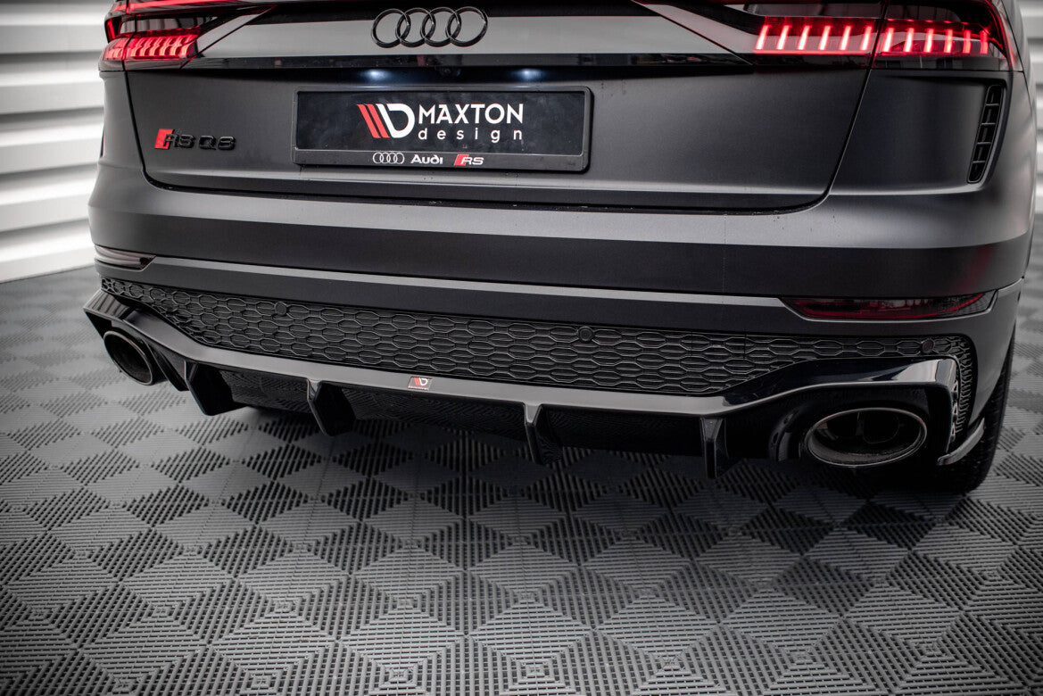 Heckansatz Diffusor passend für Audi RSQ8 Mk1 schwarz Hochglanz