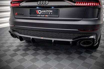 Heckansatz Diffusor passend für Audi RSQ8 Mk1 schwarz Hochglanz