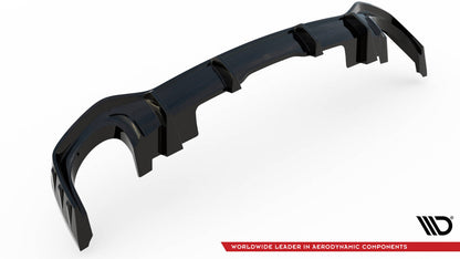 Heckansatz Diffusor passend für Audi RSQ8 Mk1 schwarz Hochglanz