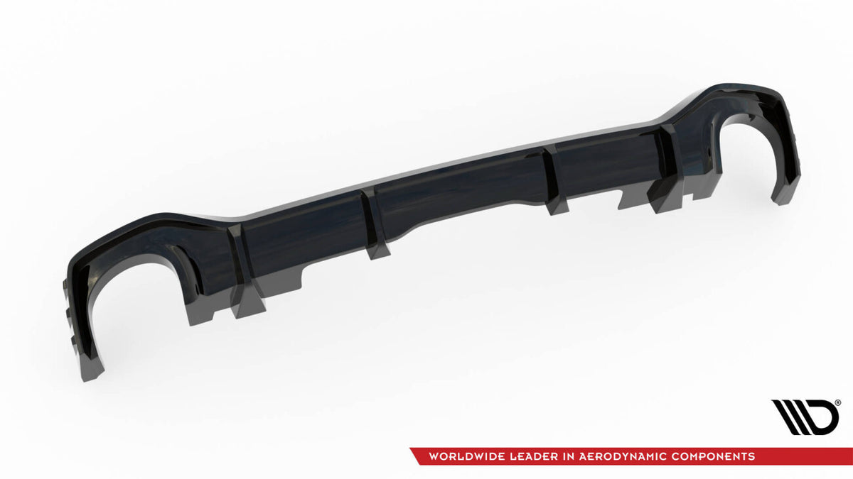 Heckansatz Diffusor passend für Audi RSQ8 Mk1 schwarz Hochglanz