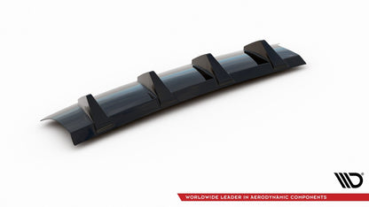 Heckansatz Diffusor passend für Audi S3 8V FL Hatchback schwarz Hochglanz