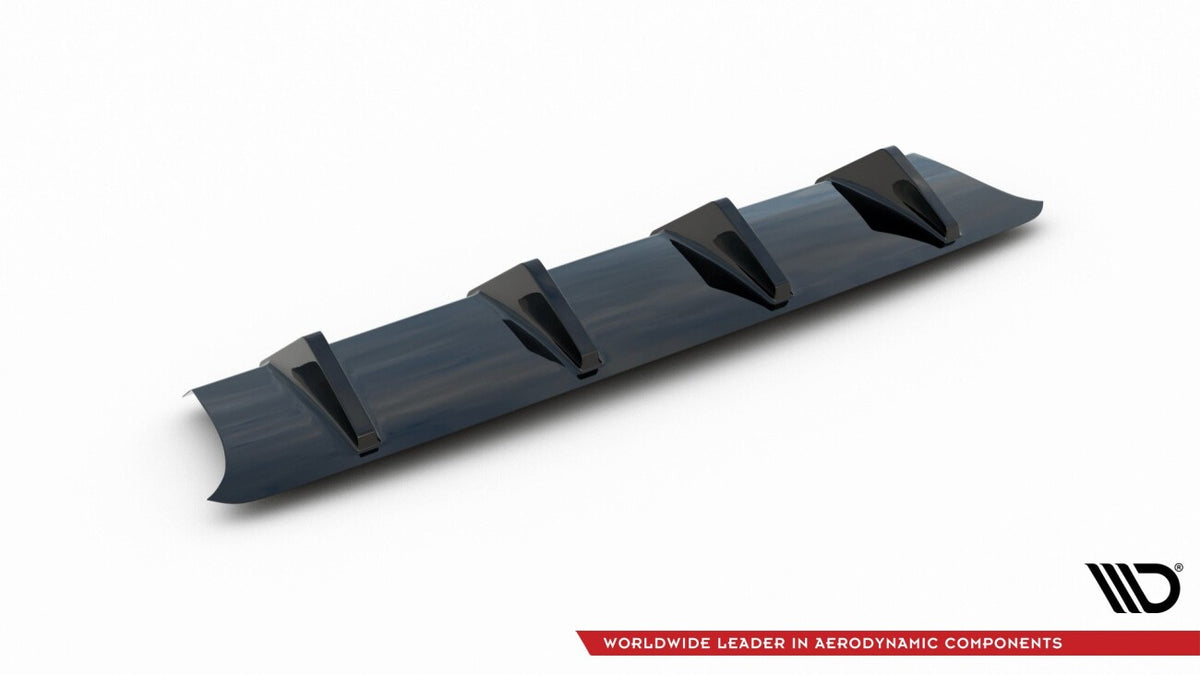 Heckansatz Diffusor passend für Audi S3 8V FL Hatchback schwarz Hochglanz