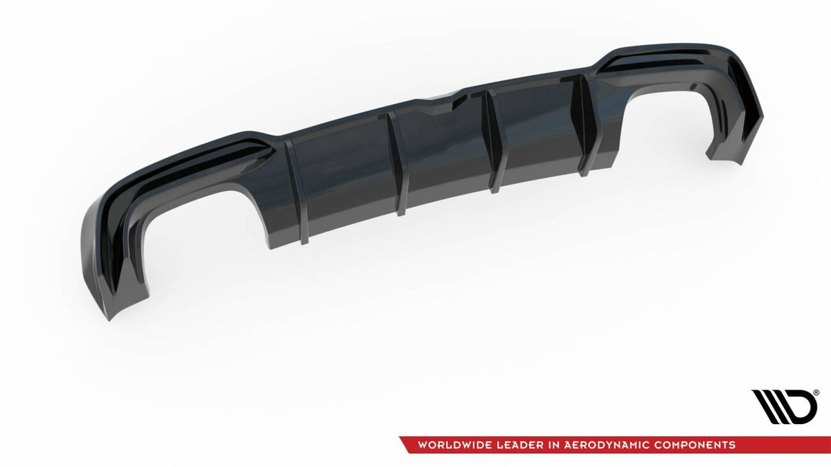 Heckansatz Diffusor passend für Audi S3 Limousine 8V FL schwarz Hochglanz