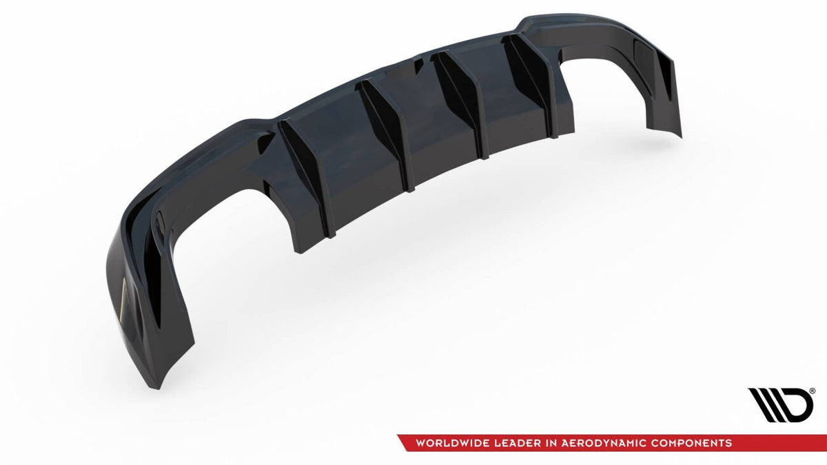 Heckansatz Diffusor passend für Audi S3 Limousine 8V FL schwarz Hochglanz